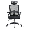 Professional Office Chair MC102C-M101 in black with mesh backrest and headrest by Sihoo