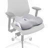 Grey Seat Cushion MEDISIT IV with a central cutout on an office chair by hjh OFFICE
