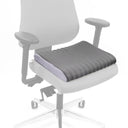 Grey Seat Cushion MEDISIT V on a white office chair by hjh OFFICE