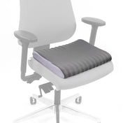 Grey Seat Cushion MEDISIT V on a white office chair by hjh OFFICE