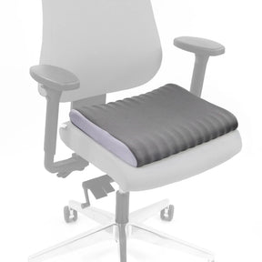 Grey Seat Cushion MEDISIT V on a white office chair by hjh OFFICE