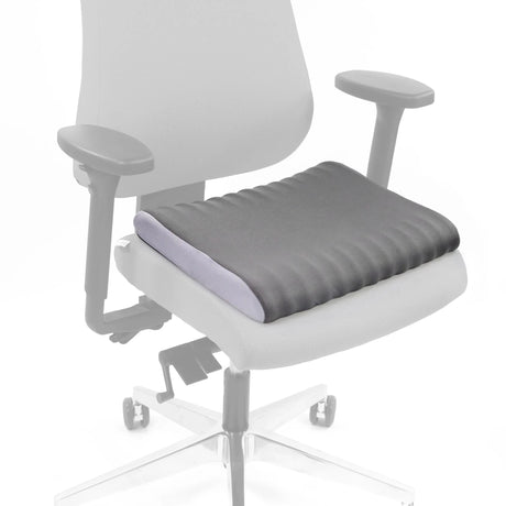 Grey Seat Cushion MEDISIT V on a white office chair by hjh OFFICE