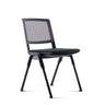 Black guest chair MEET WA with mesh backrest and padded seat by hjh OFFICE