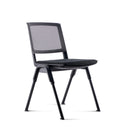 Black guest chair MEET WA with mesh backrest and padded seat by hjh OFFICE