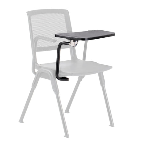 Black Clipboard MEET WA with sturdy metal brackets on a chair by hjh OFFICE
