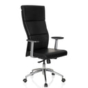 Luxury Executive Chair MONZA 20 with black cover, armrests and a five-star base by hjh OFFICE