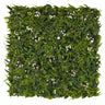Green Plant mat MORE GREEN I with dense fern leaves and small white flowers by hjh OFFICE