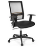 Black Home Office Chair OFFICE R8 with mesh backrest and armrests by hjh OFFICE