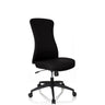Black Professional Office Chair OFFICE XT with fabric upholstery and five castors by hjh OFFICE