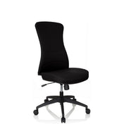Black Professional Office Chair OFFICE XT with fabric upholstery and five castors by hjh OFFICE