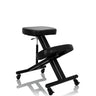 Black kneeling chair ORTHONI with padded seats and castors by hjh OFFICE