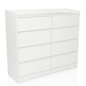 White Chest of drawers OSOYRO with eight drawers and a shelf by hjh LIVING