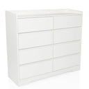 White Chest of drawers OSOYRO with eight drawers and a shelf by hjh LIVING