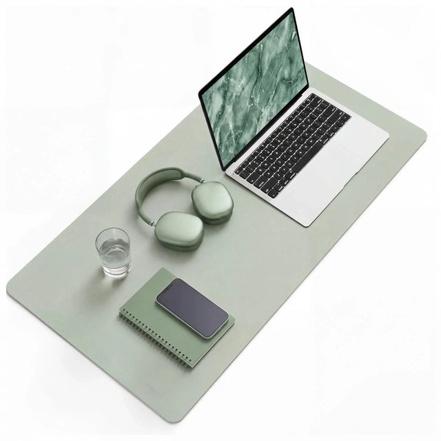 Light green Desk Pad Padflux Clean with a smooth surface and rounded corners by hjh OFFICE