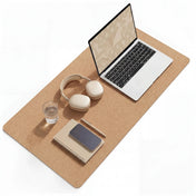 Brown Desk Pad Padflux Terra with rounded corners and cork surface by hjh OFFICE