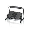 Black Footrest PODI F with ribbed tread surface and integrated holding bracket by hjh OFFICE