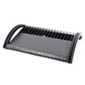 Black Footrest PODI with slatted structure and integrated handles by hjh OFFICE