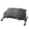 Black Footrest PODI II with two ribbed tread surfaces and metal frame by hjh OFFICE