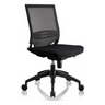 Black Professional Office Chair PORTO ECO with mesh backrest and padded seat by hjh OFFICE