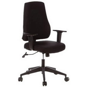 Black Professional Office Chair PRO-TEC 100 with armrests and castor base by hjh OFFICE