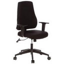 Black Professional Office Chair PRO-TEC 100 with armrests and castor base by hjh OFFICE