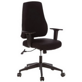 Black Professional Office Chair PRO-TEC 100 with armrests and castor base by hjh OFFICE