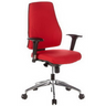 Red Professional Office Chair PRO-TEC 200 with black armrests and shiny base by hjh OFFICE