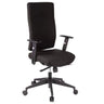 Black Professional Office Chair PRO-TEC 300 with high backrest and armrests on castors by hjh OFFICE
