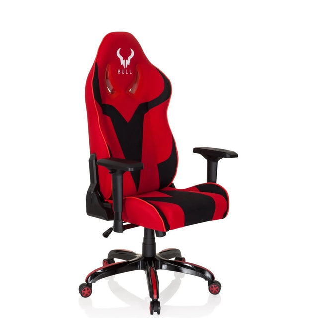 Gaming chair PROMOTER II in black-red with armrests and five castors by hjh OFFICE