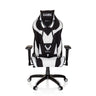 Gaming chair PROMOTER II in black and white colour combination with headrest and lumbar cushion by hjh OFFICE