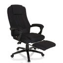 Black Home Office Executive Chair RELAX CL190 with integrated footrest and armrests by MyBuero