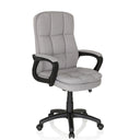 Home Office Executive Chair RELAX CX 120 with grey fabric upholstery and black armrests by MyBuero