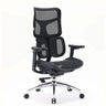 Professional Office Chair S100-M301 with black mesh cover and polished aluminium base by Sihoo