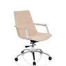 Home Office Chair SARANTO II in beige with armrests and chrome base by hjh OFFICE