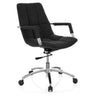 Home Office Chair SARANTO with black fabric cover and glossy base by hjh OFFICE