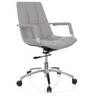 Home Office Chair SARANTO with light grey fabric upholstery and chrome base by hjh OFFICE