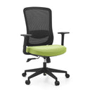 Home Office Chair Sedito with black mesh back and lime green seat by hjh OFFICE