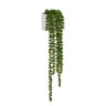 Artificial hanging plant Senecio Climb in green with a white outer pot by hjh OFFICE