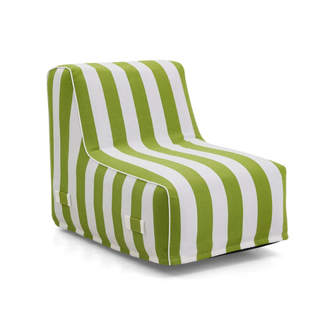 Air Sofa Sitzolo Air with green and white striped cover by hjh LIVING