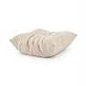 Beige Sitzolo Podi beanbag with a quilted surface and square shape by hjh LIVING