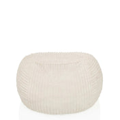Beige beanbag Sitzolo R with ribbed surface structure by hjh LIVING