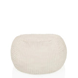 Beige beanbag Sitzolo R with ribbed surface structure by hjh LIVING