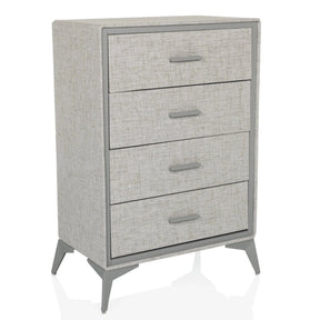 Grey Chest of drawers SKUFFY with four drawers and tapered legs by hjh LIVING