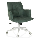 Home Office Chair SOLAO LIFE W in mint with quilted cover and white base by hjh LIVING