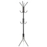 Black Coat Stand SPACE IV with two levels of hooks and a tripod base by hjh OFFICE