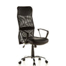 Black Home Office Executive Chair STRYKA with faux leather seat and mesh back by hjh OFFICE