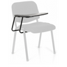 Four-legged chair TABLET XT 600 in black with integrated writing tablet by hjh OFFICE