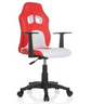 Swivel Chair – Children TEEN GAME AL in red and white with two headrest cut-outs by hjh OFFICE