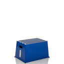 Blue Step stool TIO-E1 with non-slip surface strips and side handle by hjh OFFICE