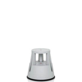 Light grey Step stool TIO-M I with conical shape and non-slip edge by hjh OFFICE